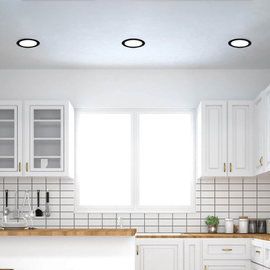 Imagine SPOT LED ROTUND ST 18W 1800LM DIM 3in1 F:229MM NEGRU IP40 BRAYTRON