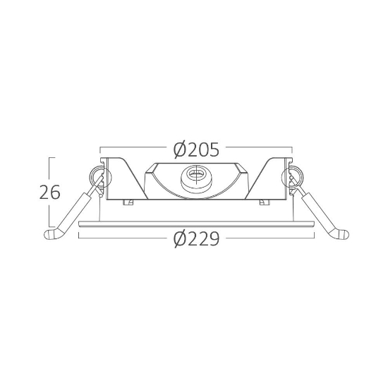 Imagine SPOT LED ROTUND ST 18W 1800LM DIM 3in1 F:229MM NEGRU IP40 BRAYTRON