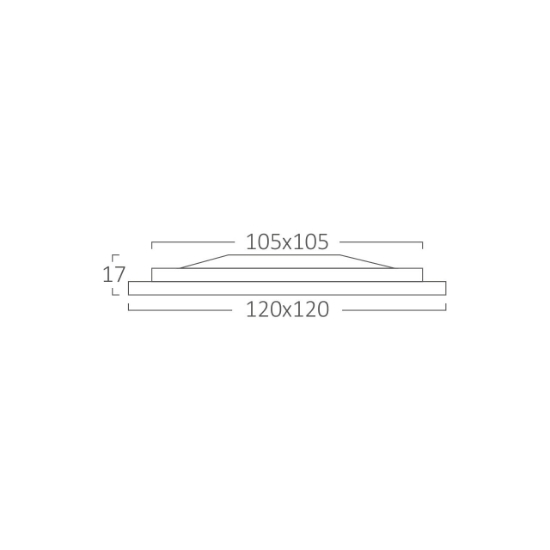 Imagine SPOT LED PATRAT ST 6W 350LM 4200K D:120x120MM