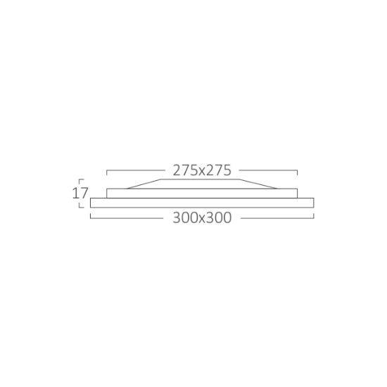 Imagine SPOT LED PATRAT ST 24W 1850LM 6500K D:300x300MM