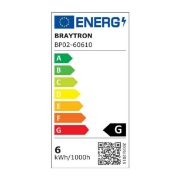 Imagine SPOT LED PATRAT ST 6W 470LM 4000K D:128x128MM IP40