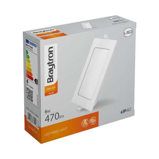 Imagine SPOT LED PATRAT ST 6W 470LM 6500K D:128x128MM IP40