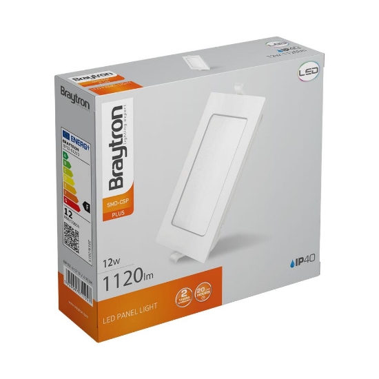 Imagine SPOT LED PATRAT ST 12W 1120LM 4000K D:170x170MM IP40