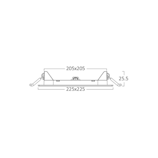 Imagine SPOT LED PATRAT ST 18W 1520LM 4000K D:229x229MM