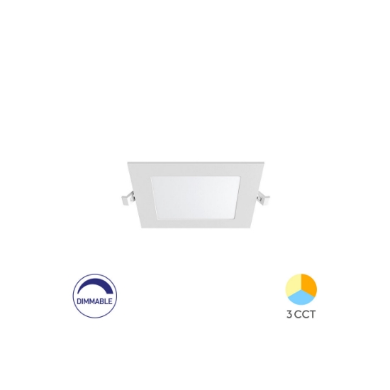Imagine SPOT LED PATRAT ST 4W DIM 3in1 D:110x110MM IP40 ALB