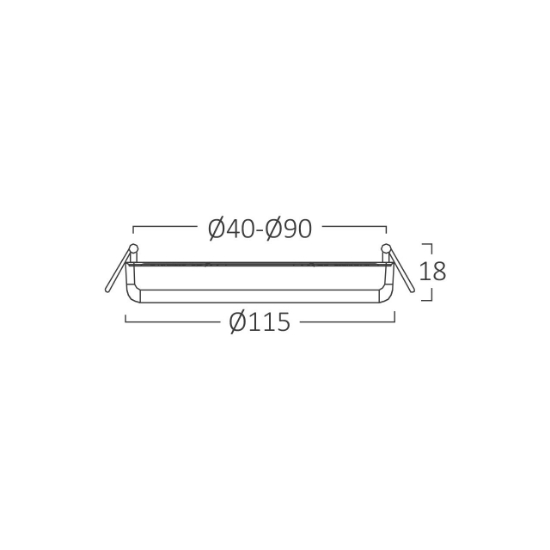 Imagine SPOT LED ROTUND ST 16W 1650lm 3in1 ALB,D:115mm,REGLABIL 40-90mm,IP20