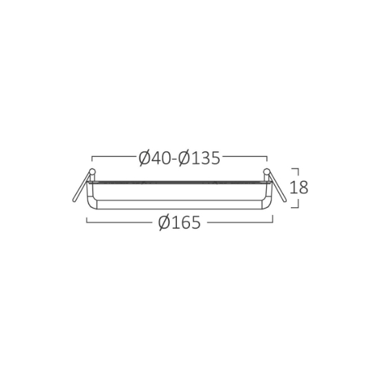 Imagine SPOT LED ROTUND ST 24W 2500lm 3in1 ALB,D: 165mm,REGLABIL 40-135mm,IP20