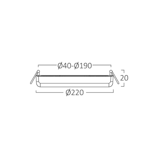 Imagine SPOT LED ROTUND ST 36W 3500lm 3in1 ALB,D:223mm,REGLABIL 40-190mm,IP20