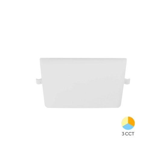 Imagine SPOT LED PATRAT ST 16W 1650lm 3in1 ALB REGLABIL IP20