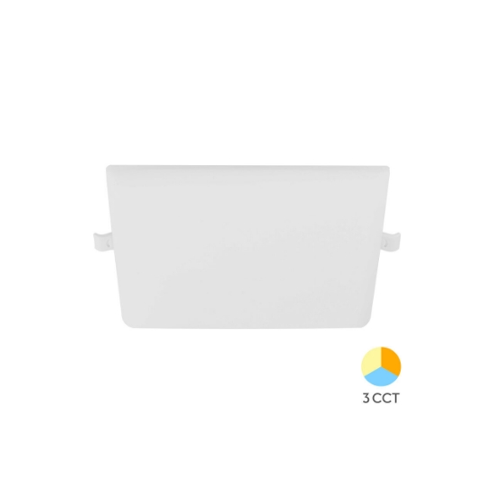 Imagine SPOT LED PATRAT ST 24W 2500lm 3in1 ALB REGLABIL IP20