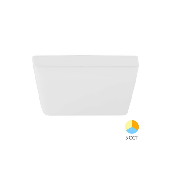 Imagine SPOT LED PATRAT PT 24W 2500lm 3in1 ALB IP20