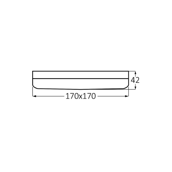 Imagine SPOT LED PATRAT PT 24W 2500lm 3in1 ALB IP20