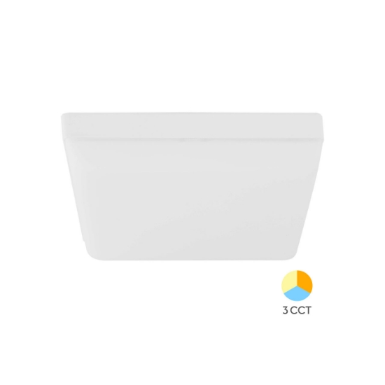 Imagine SPOT LED PATRAT PT 36W 3500lm 3in1 ALB IP20
