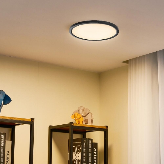 Imagine PLAFONIERA LED 45W 3IN1 IP40 NEGRU JADE RND SLR