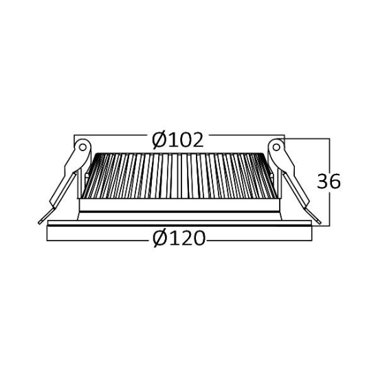 Imagine SPOT LED ROTUND ST 12W 3000K F:120MM FATON