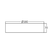 Imagine SPOT LED ROT PT 18W 6500K 180MM FATON NEGRU
