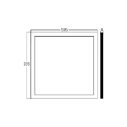 Imagine LED PANEL SLIM 48W 5000LM 595X595 ALB 3in1