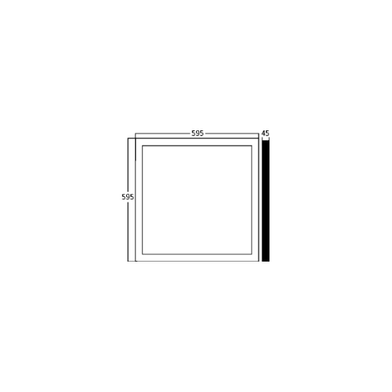 Imagine LED PANEL APLICABIL 50W D:60x60 ALB 6500K,BR PLUS
