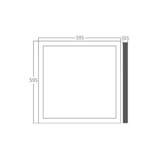 Imagine LED PANEL APLICABIL 40W 4000lm D:60x60 ALB 6500K