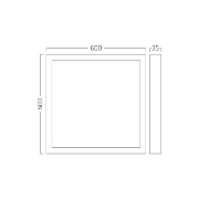 Imagine LED PANEL APLICABIL BACKLITE SRC 50W 600x600 ALB 3in1