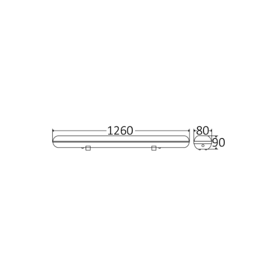 Imagine CORP NEON ETANS PT TUB LED 1X120CM ALIMENTARE 2CAP