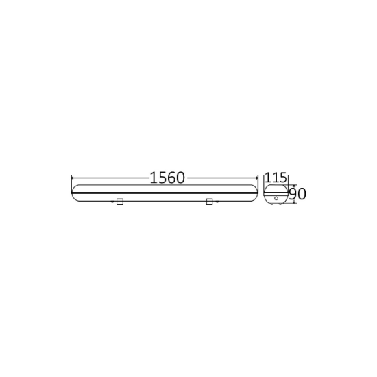 Imagine CORP NEON ETANS PT TUB LED 2X150CM ALIMENTARE 2CAP