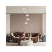 Imagine PENDUL S001R-5H-5xG9-AURIU STICLA