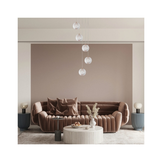 Imagine PENDUL S001R-5H-5xG9-AURIU STICLA