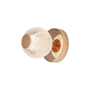 Imagine LAMPA DE PERETE S001C-1H-1xG9-AURIU STICLA