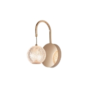 Imagine LAMPA DE PERETE S001W-1W-1xG9-AURIU STICLA