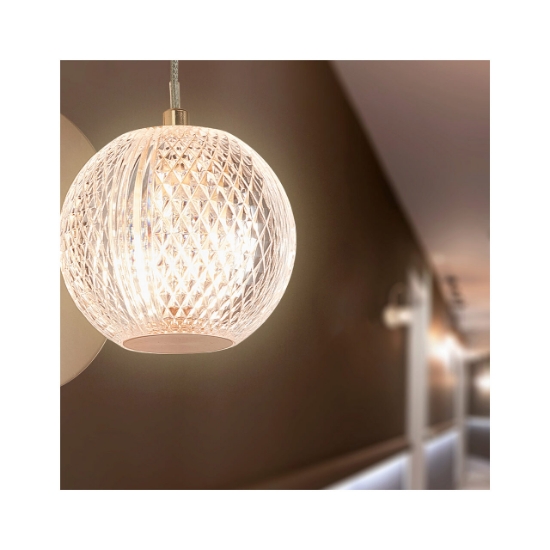 Imagine LAMPA DE PERETE S001W-1W-1xG9-AURIU STICLA