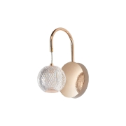 Imagine LAMPA DE PERETE S001W-1W-1xG9-AURIU STICLA