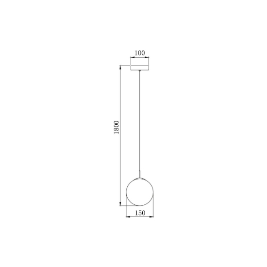 Imagine PENDUL S003R-1H-1xG9-SMK STICLA