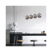 Imagine PENDUL LINIAR S003S-4H-4xG9-SMK STICLA