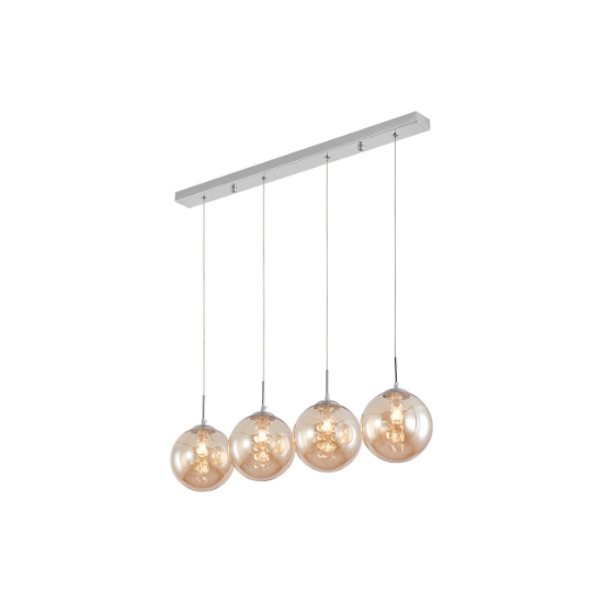 Imagine PENDUL LINIAR S003S-4H-4xG9-STICLA AURIU