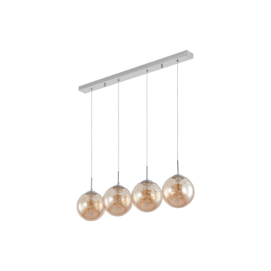 Imagine PENDUL LINIAR S003S-4H-4xG9-STICLA AURIU