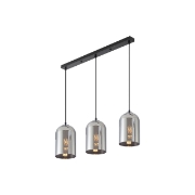 Imagine PENDUL LINIAR S004S-3H-3xE27-SMK STICLA