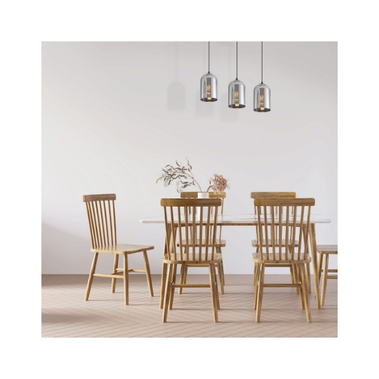 Imagine PENDUL LINIAR S004S-3H-3xE27-SMK STICLA