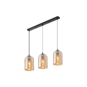 Imagine PENDUL LINIAR S004S-3H-3xE27-STICLA AURIU