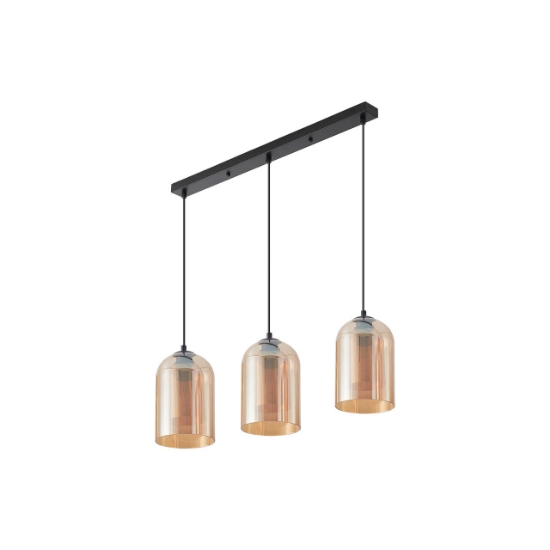 Imagine PENDUL LINIAR S004S-3H-3xE27-STICLA AURIU