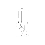 Imagine PENDUL S006R-3H-3xG9-AURIU STICLA