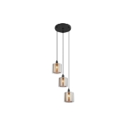 Imagine PENDUL TRIUNGHI S008R-3H-3xE14-SLV STICLA