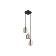 Imagine PENDUL TRIUNGHI S008R-3H-3xE14-SLV STICLA