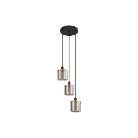 Imagine PENDUL TRIUNGHI S008R-3H-3xE14-SLV STICLA
