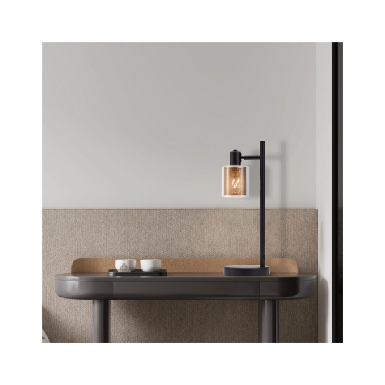 Imagine LAMPA DE MASA S008T-1H-1xE14-SLV STICLA