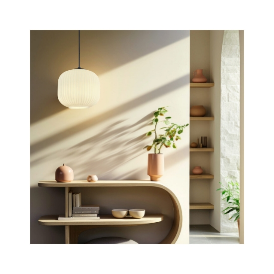 Imagine PENDUL S009R-1H-1xE27-OPAL-NEGRU