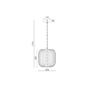 Imagine PENDUL S009R-1H-1xE27-OPAL-NEGRU
