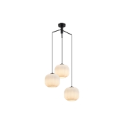 Imagine PENDUL TRIUNGHI S009R-3H-1xE27-OPAL-NEGRU