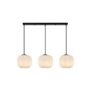 Imagine PENDUL LINIAR S009S-3H-1xE27-OPAL-NEGRU