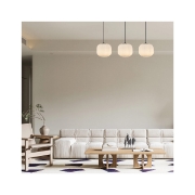 Imagine PENDUL LINIAR S009S-3H-1xE27-OPAL-NEGRU